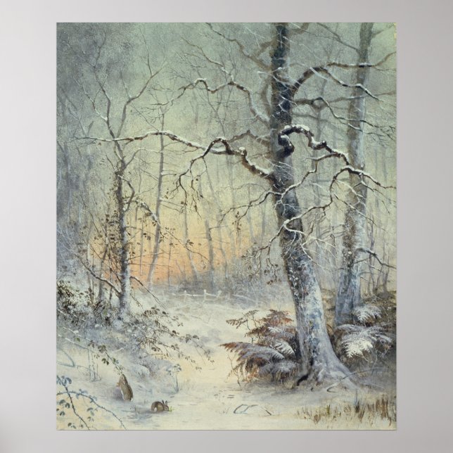 Winterfrühstück Poster (Vorne)