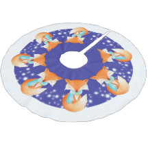 Winterfuchs im Shirt der Schneebäume