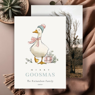 Wintergans Weihnachten Lustig Fröhliche Gansmas Fo