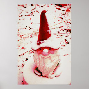 Wintergarten-Gnom Ken Gage Fotografie Poster