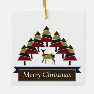 Wintergarten Hirschwald Happy Holidays Keramik Orn Keramikornament