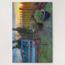 Wintergarten im Sonnenuntergang