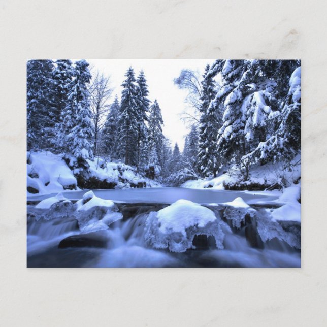 Wintergebirge - Beskid Mountains, Polen Postkarte (Vorderseite)