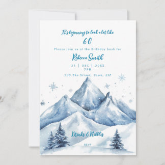 Wintergebirge - Einladung zum 60. Geburtstag