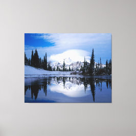 Wintergebirge Leinwanddruck