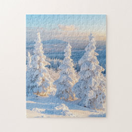 Wintergebirge Schneebäume