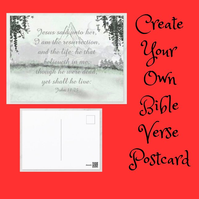 Wintergebirgsbibel Postkarte (Create Your Own Bible Verse Postcard)