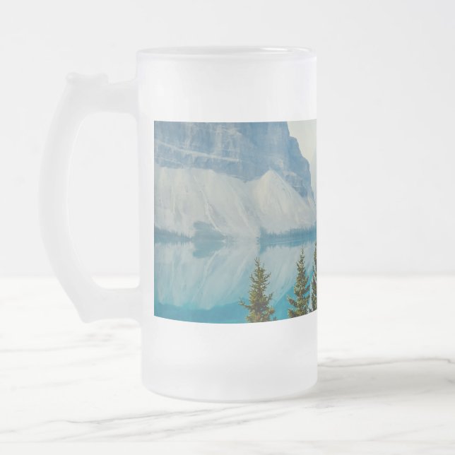 Wintergebirgsseen Mattglas Bierglas (Links)