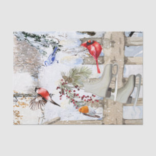 Wintergeflechtpapier Seidenpapier
