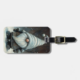 Wintergenom im Schneewald Gepäckanhänger