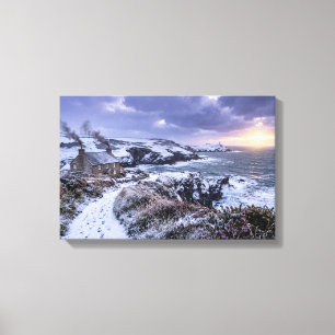 Winterglanz an der kornischen Küste Leinwanddruck