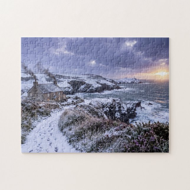 Winterglanz an der Küste von Cornwall (Horizontal)
