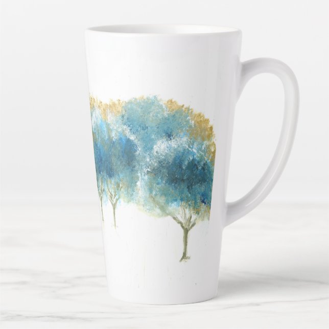Wintergletscherblauer Latte-Tasse Milchtasse (Rechts)