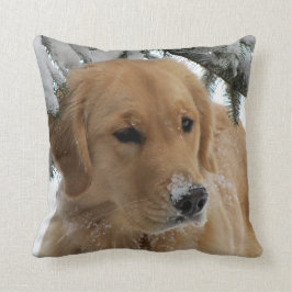 Wintergoldener Rückfallkissen Kissen