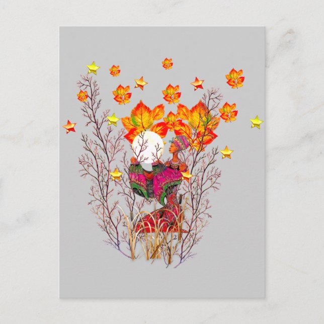 Wintergöttin Postkarte (Vorderseite)