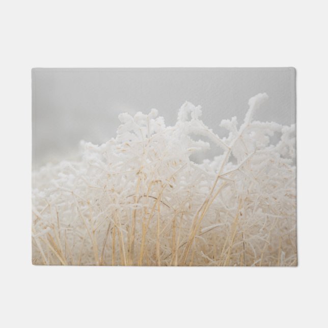 Wintergräser mit Raureif Fußmatte (Vorderseite)