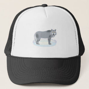 Wintergrauer Wolf Truckerkappe