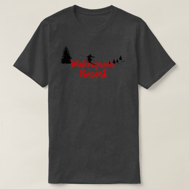 Wintergreen Resort Ski Long T-Shirt (Design vorne)