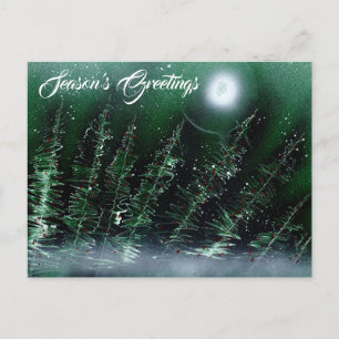 Wintergrün der Jahreszeit Postkarte