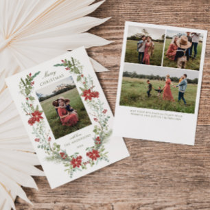 Wintergrün-Rahmen Feiertagskarte