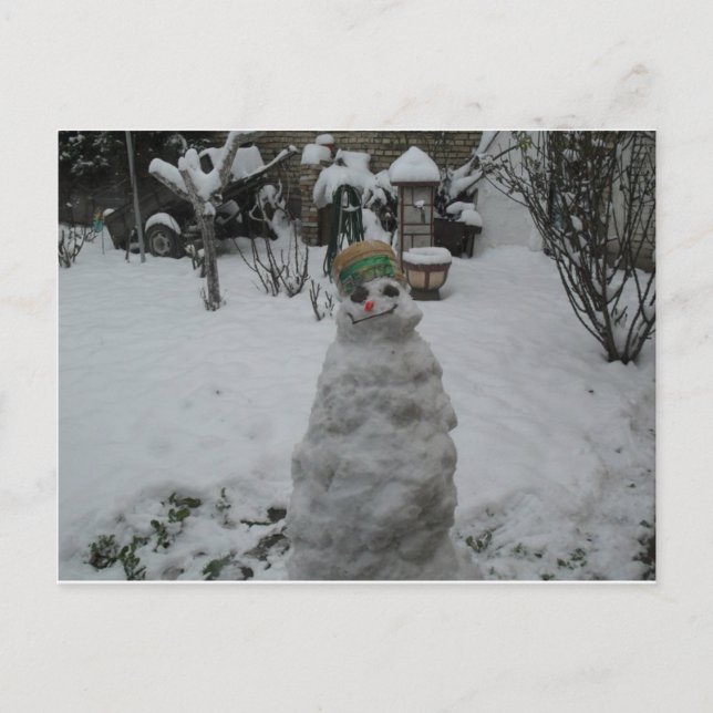 Wintergrusskarte Postkarte (Vorderseite)