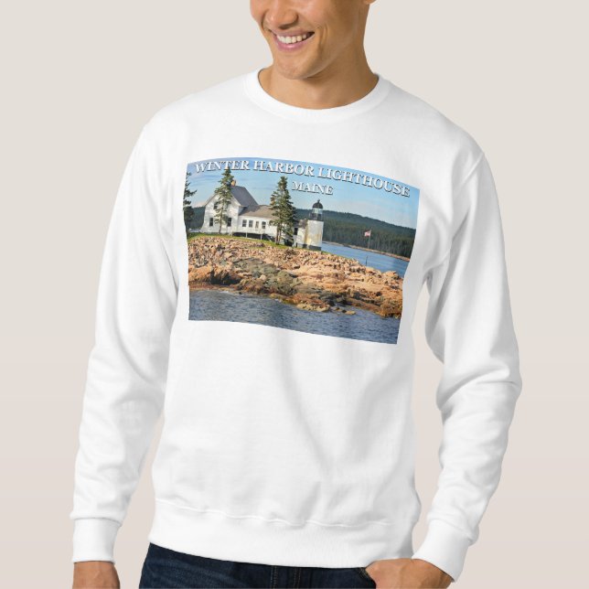 Winterhafen Leuchtturm, Maine Sweatshirt (Vorderseite)