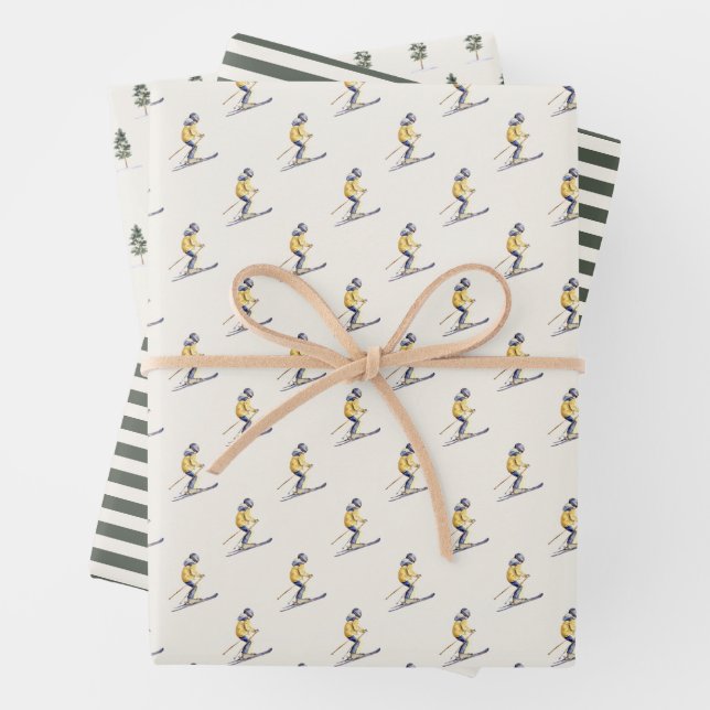 WINTERHÄNGE Ferien Geschenkpapier Set (Beispiel)