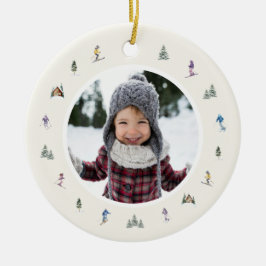 WINTERHÄNGE Foto Keramik Ornament