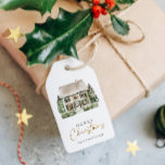 Winterhaus Frohe Weihnachten Geschenkanhänger<br><div class="desc">Winterhaus Frohe Weihnachtsgeschenkmarken . Verfügbare Matching-Elemente.</div>