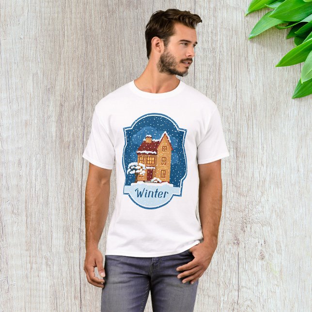 Winterhaus im Schnee T-Shirt (Von Creator hochgeladen)