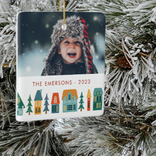 Winterheim Foto Keramikornament