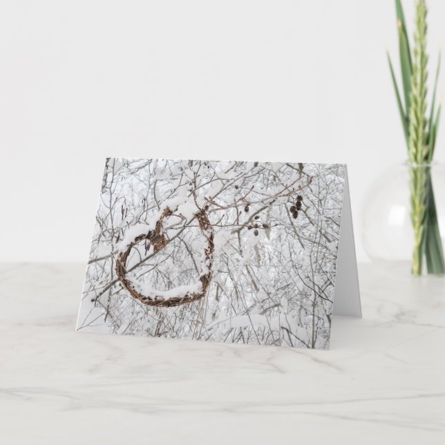 Winterherz Karte (Vorderseite)