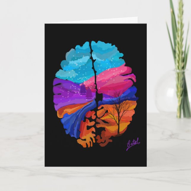 Winterhirnkarte Karte (Vorderseite)