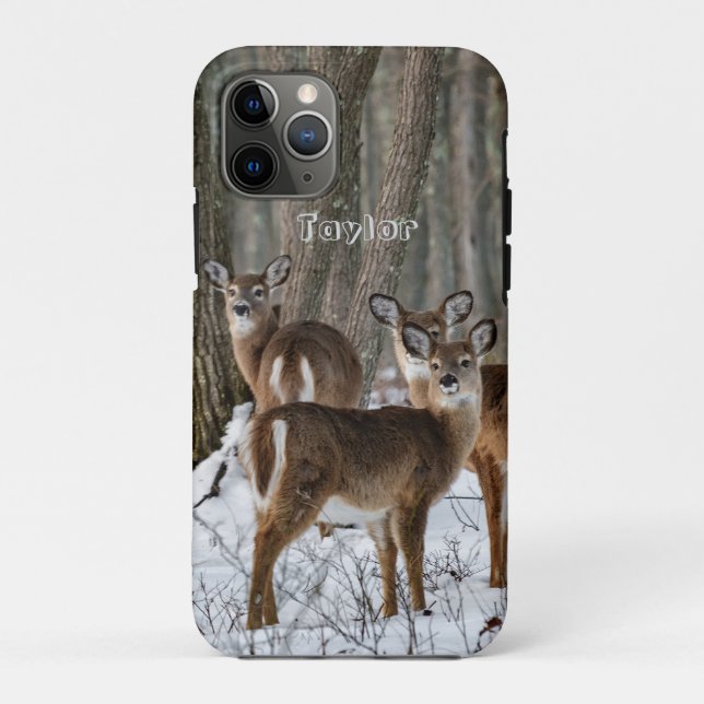 Winterhirsch Case-Mate iPhone Hülle (Rückseite)