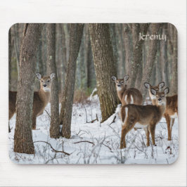 Winterhirsch Mousepad