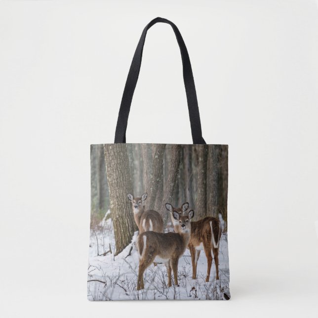 Winterhirsch Tasche (Vorderseite)