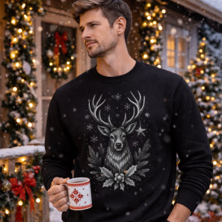 Winterhirsch — Wächter des Nordens Sweatshirt