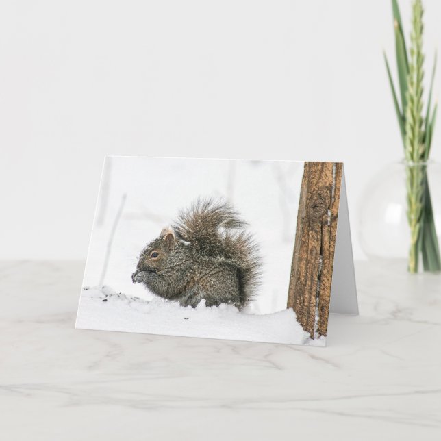 Winterhirtennotecard Karte (Vorderseite)