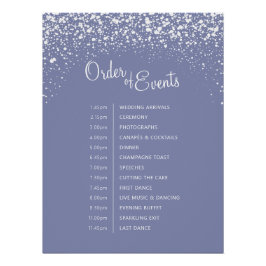 Winterhochzeit Blaugrauer Himmel Reihenfolge der V Poster