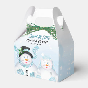 Winterhochzeit in der Liebe Geschenkschachtel