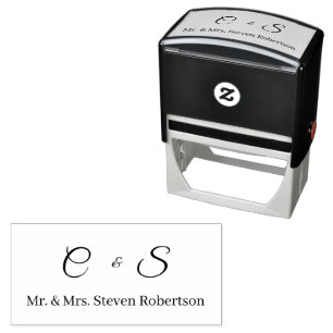 Winterhochzeit Monogrammiert Permastempel