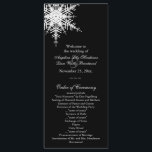 Winterhochzeit Programm<br><div class="desc">Eine schöne Schneeflocke betont dieses Hochzeitsprogramm. Es ist Teil der Winter Wedding Collection und ist in mehreren anderen Farben erhältlich.</div>