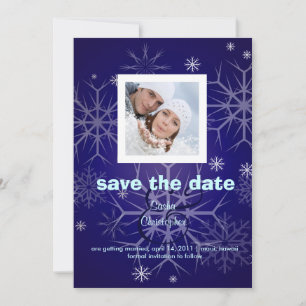 Winterhochzeit, Schneeflocken/Foto/Save the Date Save The Date