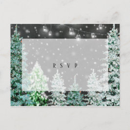 Winterhochzeit Weihnachten uAwg Postkarte