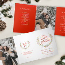 Winterhochzeitkegel Rote Beeren Aquarell Foto