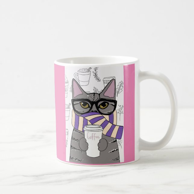 WINTERKAFFEE CAT ART-TASSE KAFFEETASSE (Rechts)