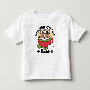 Winterkakaoglas - Niedlicher Hund im Design von Ta Kleinkind T-shirt