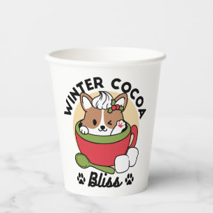 Winterkakaoglas - Niedlicher Hund im Design von Ta Pappbecher