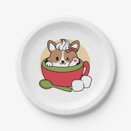 Winterkakaoglas - Niedlicher Hund im Design von Ta Pappteller