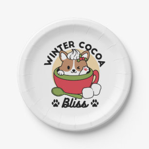Winterkakaoglas - Niedlicher Hund im Design von Ta Pappteller